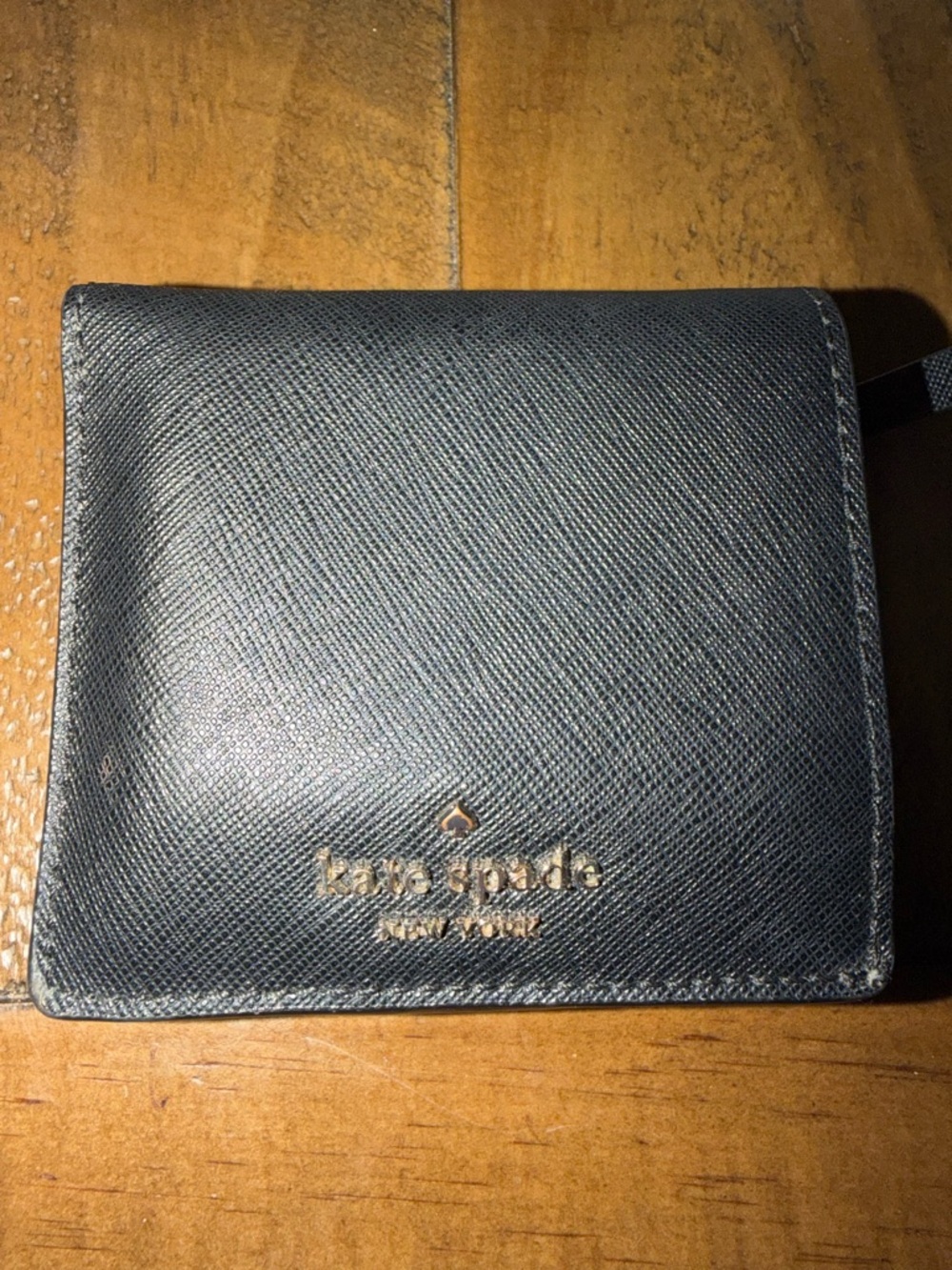 Kate spade black small wallet card holder change purse credit card holder